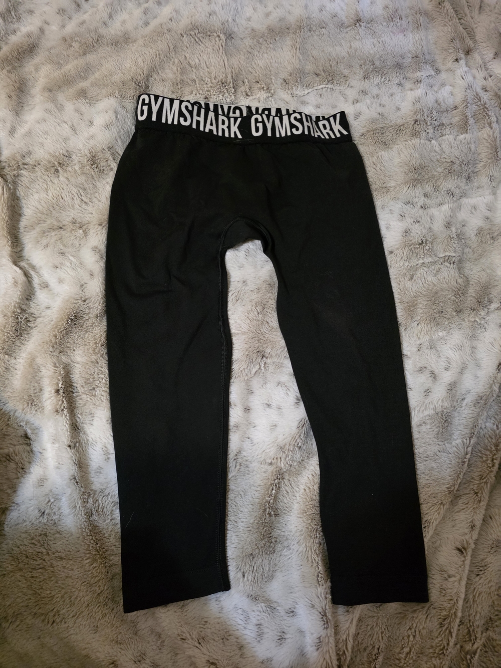 Gymshark Black Leggings with Branded Waistband